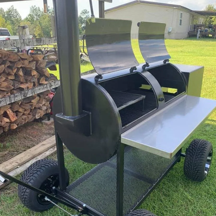 Jambo Backyard smoker on a lawn